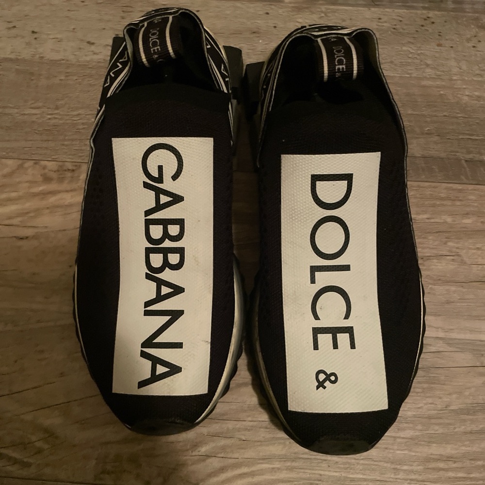Dolce & Gabbana Black Slip-On Sneakers